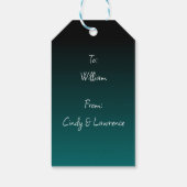 ギフト小妖精や小人上のロボットとラベル ギフトタグ (裏面)