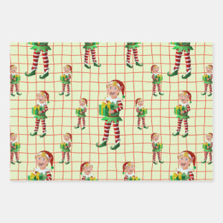 ギフト小妖精や小人 ラッピングペーパーシート