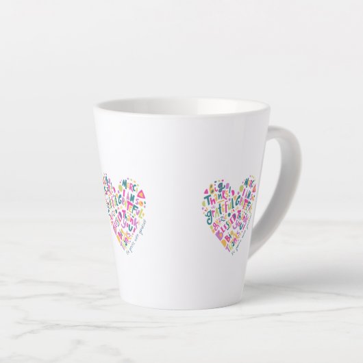 ギフト感謝していラテMag用 カフェラテマグ (右アングル)