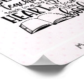 ギフト教えと呼ばれる本の先生ではないハートから ポスター (角)