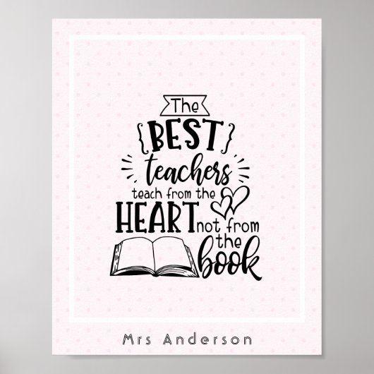 ギフト教えと呼ばれる本の先生ではないハートから ポスター (正面)