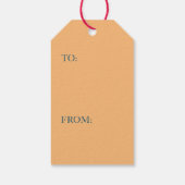 ギフト日本のラベル蝶INスカイブルー ギフトタグ (裏面)