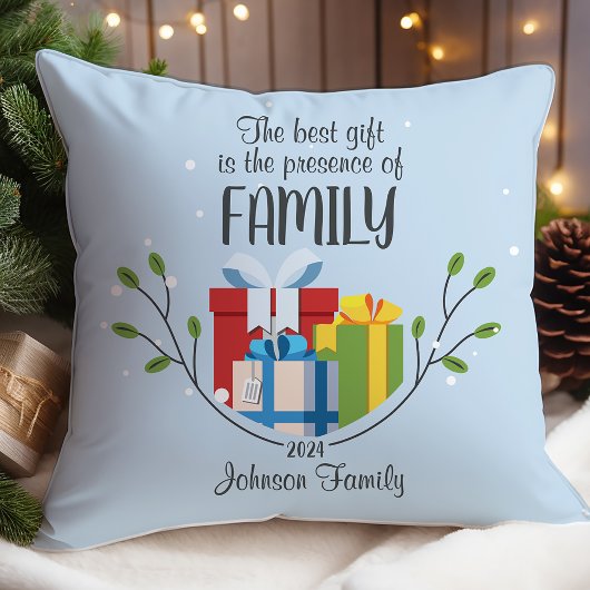ギフト最高のは家族のカスタマイズ可能な休日 クッション