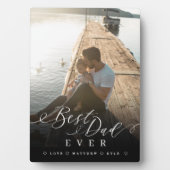 ギフト最高のパパのEverエレガントスクリプト&フルフォト フォトプラーク (正面)