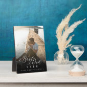 ギフト最高のパパのEverエレガントスクリプト&フルフォト フォトプラーク (側面)