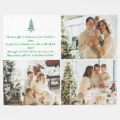 ギフト最高の、家族、クリスマスのパゴダ3 – 写真 フリースブランケット (正面(横))