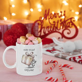 ギフト泥棒 楽しい家族でお揃いのクリスマス コーヒーマグカップ