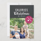 ギフト焼いたクリスマスフォトカードギフトラベル シーズンカード (正面)