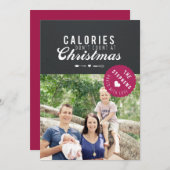 ギフト焼いたクリスマスフォトカードギフトラベル シーズンカード (正面/裏面)