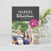ギフト焼いたクリスマスフォトカードギフトラベル シーズンカード (スタンド正面)