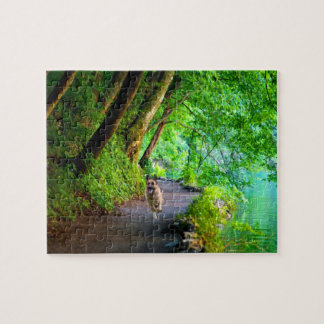 ギフト用の箱が付いているジャーマン・シェパードの写真のパズル ジグソーパズル