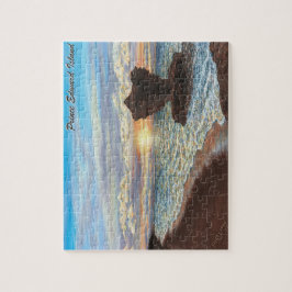 ギフト用の箱が付いているティーカップの石のパズル ジグソーパズル