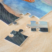 ギフト用の箱が付いている波のヨガの絵画の芸術の写真のパズル ジグソーパズル (側面)