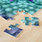 ギフト用の箱が付いている素晴しく青いヴィンテージのジグソーパズル ジグソーパズル (側面)