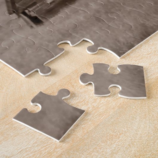 ギフト用の箱が付いている素朴な風化させた納屋のパズル ジグソーパズル (側面)