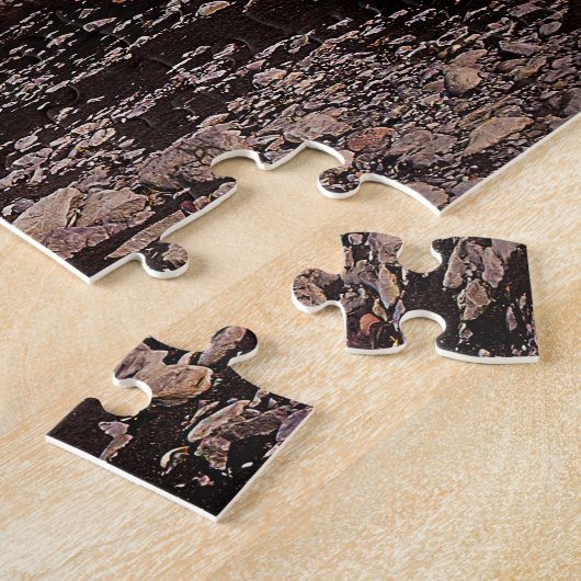 ギフト用の箱が付いているSkógafossのパズル ジグソーパズル (側面)