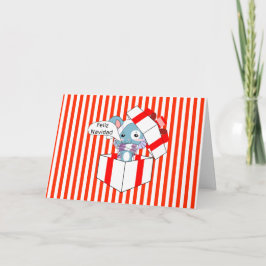 ギフト用の箱のFeliz Navidadのマウス シーズンカード