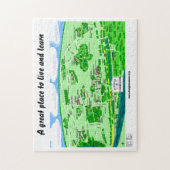 ギフト用の箱(14x11")が付いているLongmeadowのパズルの漫画 ジグソーパズル (縦)