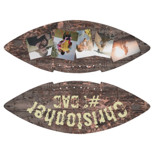 ギフト用パパ木材効果#1パパ アメリカンフットボール (パネル)