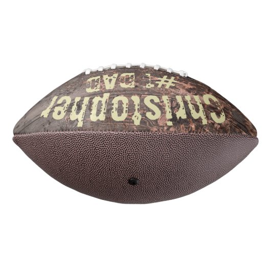 ギフト用パパ木材効果#1パパ アメリカンフットボール (回転270)