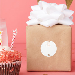 ギフト用ベビーステッカーへのメモ ラウンドシール