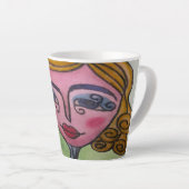 ギフト用マグカラフルお洒落(02) カフェラテマグ (右アングル)