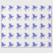 ギフト用ユニコーン・ペガサスファンタジー包装紙 ラッピングペーパー (フラット)