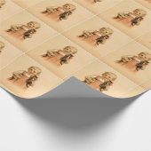 ギフト用包装紙- 2匹の子ネコ ラッピングペーパー (角)