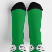 ギフト男性へパパクリスマスホリデー追加ロゴ ソックス (上部)