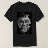 ギフト男性へ白黒ポール・トーマス・アンダーソン Tシャツ (デザイン正面)