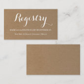 ギフト登録のエンクロージャカード エンクロージャーカード (正面/裏面)