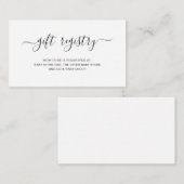 ギフト登録男女兼用シンプル赤ちゃんシャワー エンクロージャーカード (正面/裏面)