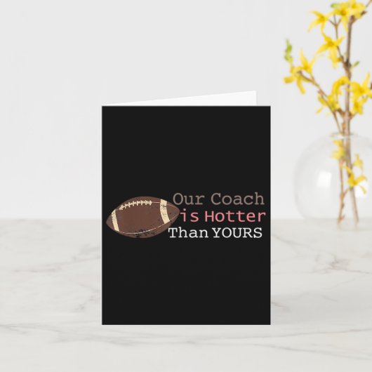 ギフト私たちのコーチはあなたの秋Ck To Schよりも暑い カード (黄色い花)