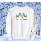 ギフト素晴らし!ナナズ初めてのクリスマススウェットシャツ スウェットシャツ