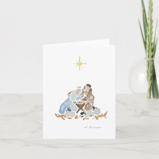 "ギフト素晴らし"ホリデーカード サンキューカード (正面)