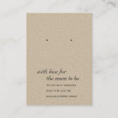 ギフト素朴イヤリングディスプレイカードとなるクラフトママ プレイスカード (正面)