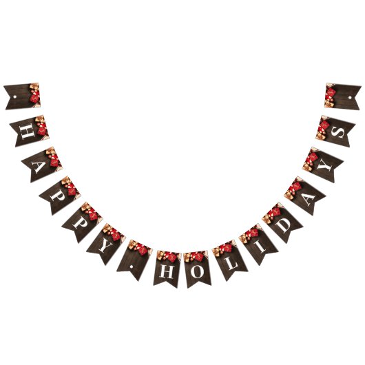 ギフト素朴ボックス、クリスマスパーティー バンティングフラッグ (全)