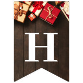 ギフト素朴ボックス、クリスマスパーティー バンティングフラッグ (第2の旗)