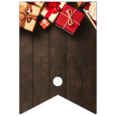 ギフト素朴ボックス、クリスマスパーティー バンティングフラッグ (第1の旗)