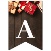 ギフト素朴ボックス、クリスマスパーティー バンティングフラッグ (第3の旗)