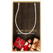 ギフト素朴ボックス、クリスマス スモールペーパーバッグ (正面)