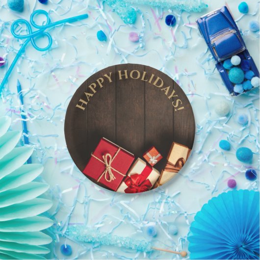 ギフト素朴ボックス、クリスマス ペーパープレート (パーティー)