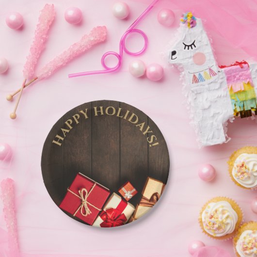 ギフト素朴ボックス、クリスマス ペーパープレート (パーティー)