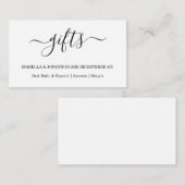 ギフト素朴レジストリ挿入/招待状エンクロージャ エンクロージャーカード (正面/裏面)
