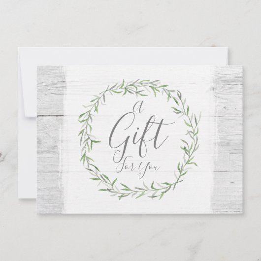 ギフト素朴券の木・植物葉 (正面)