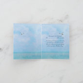 ギフト結婚海 サンキューカード (内部)