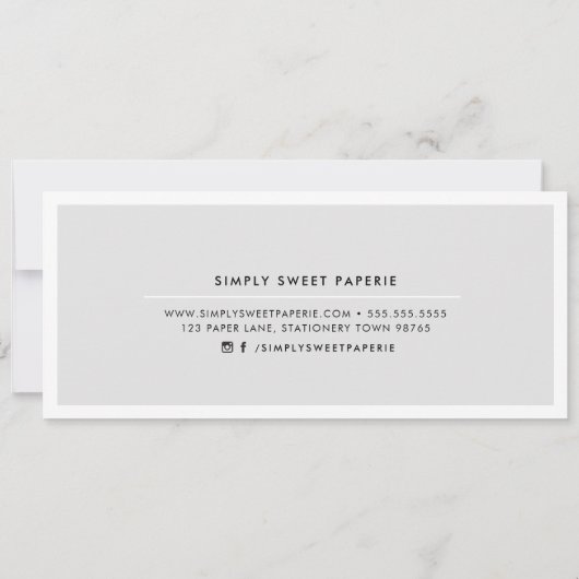 ギフト証エレガント券(シック) 招待状 (裏面)