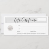 ギフト証エレガント券(シック) 招待状 (正面)