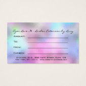 ギフト証グラデーション券ピンクのラッシュエクステンション (裏面)