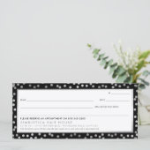 ギフト証モダン券グラムドット銀黒 (スタンド正面)